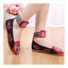 Old Beijing Cloth Embroidered Shoes Facial Makeup