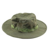 Outdoor Casual Combat Camo Ripstop Jungle Sun Hat Cap Fishing Hiking   Olive