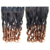 24" 60cm Long Curly Braids Gradient Ramp  5 Cards hair extension
