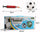 Soccer Goal & Ball Set Air Pump Portable Indoor Outdoor Futbol Child Big Size