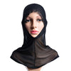 Dignified  Muslim Hollow Scarf Kerchief Hat Macrame Lace   black