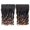 24" 60cm Long Curly Braids Gradient Ramp  5 Cards hair extension