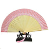 Butterfly Bone Lace Silk Folding Fan Artware    pink