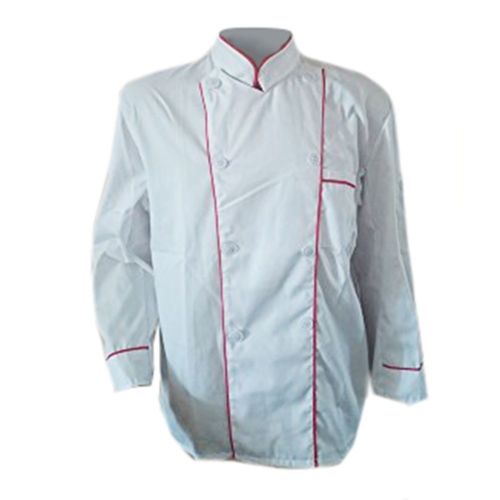 Long Sleeve Kitchen Cook Working Uniform Chef Waiter Waitress Coat Jacket White