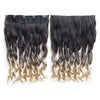 24" 60cm Long Curly Braids Gradient Ramp  5 Cards hair extension