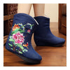 Vintage Beijing Cloth Shoes Embroidered Boots jeans 35