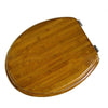 Bamboo Solid Wood No Slow Descent Toilet Seat    MZ01 bamboo dark