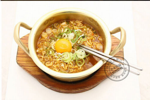 Korean Stretched Noodles Pot Yellow Aluminum Pot Instant Noodles Thick