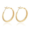 18K Gold Platinum Galvanized Earrings   yellow