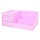 Drawer Type Organizer Comestics Sotrage Box   3014 S purple