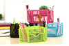 Compartments Desk Organizer Pen Holder Rack Office Stationary Black Colour