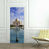 Door Sticker New 3D DIY PVC Waterproof  Door Wall Mural Taj Mahal qd037