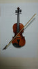 Full Size Natural Acoustic Violin Fiddle with Case Bow Rosin Yellow Color