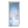 Neuf 3d Diy PVC Imperméable Porte Mur Autocollant Décoration Neige D'Hiver