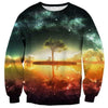 Hombre Mujer 3d Estampado Realista Space Galaxy Animales Sudadera con Capucha