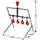 Spinning Target Metal Plinking Air Gun Rifle Slingshot Catapult