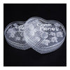 Heart shape comb honey box Food Level Plastic