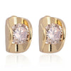 18K Gold Glavanized Austrian Zircon Earrings  yellow