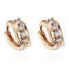 Earrings 18K Gold Galvanized Zircon