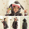 Kids Vest With Animal Hoodie Plush Fluffy Warm Jacket Great Gift For Children