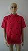 Short Sleeve Kitchen Cooker Working Uniform Chef Waiter Waitress Coat Jacket red