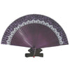 Folding Fan Pure Manual Silk with Box    purple