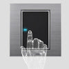 Two Billing Control Wall Brushed Aluminum LED Intelligent Switch