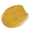 Bamboo Solid Wood No Slow Descent Toilet Seat    MZ03 bamboo light