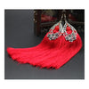 Long Earrings Tassel Fringe Vintage Bridal