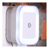 LED Body Induction Sensor Controlled Night Light ABS    White