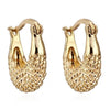 Moon 18K Gold Galvanized Zircon Earrings