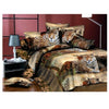 3d Active Impression Lit Housse de Couette Bâche 4pc Set Gamme Coton 001