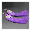 Pendientes Largos Borlas Vintage Novia