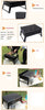 Portable Acier Noir Poêle Inoxydable Charbon Stoves Combustion Petit Pliable