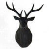 Large Size Plastic Deer Head Wall Hanging Decoration black