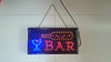 Bar Kneipe Zeichen Neon Lichter Led Lebhaft Kunden Attraktives Schild mit Hängen