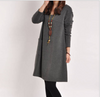 Chic Loose Fit Highlander Pocket Tunic Dress  Yellow Grey Army Green