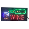 Wine Neon Lights LED Animated Customers Attractive Sign 220V