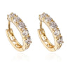 Earrings 18K Gold Galvanized Zircon