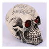 Tricky Toys Resin Glittery Skull Statue Human Skeleton Halloween   floral skull