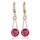 Lifelong Love AAA Zircon Earrings    gold plated red zircon