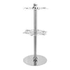 Stainless Steel Red Wine Holder Wine Glass Rotatable Stand