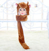 New Cartoon Animal Hat Winter Hat Costume Hat Ear Warm Cap Earmuff  Gift Long