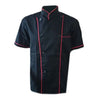 Short Sleeve Kitchen Cooker Working Uniform Chef Waiter Waitress Coat Jacket