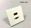 VGA HDMI Componente Compuesto Audio Vídeo Placa de Cara de la Pared Panel