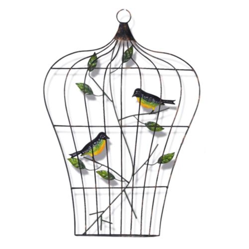 Modern Iron Bird Cage Wall Hanging Decoration   B