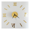 Roman Digit Acrylic Wall Clock Decoration   golden mirror