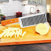 French fries wooden handle waves ripple sliced noodles potato slicer knife