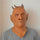Red Eye Devil Head Mask Rubber Latex Animal Costume Full head Mask Halloween