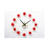 Precioso Flor Romántico Rosa Bricolaje Reloj de Pared Campo Simple
